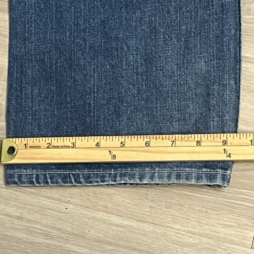 True Religion Men's Blue Denim Jeans Straight Leg W/Flaps Size‎ 38x25